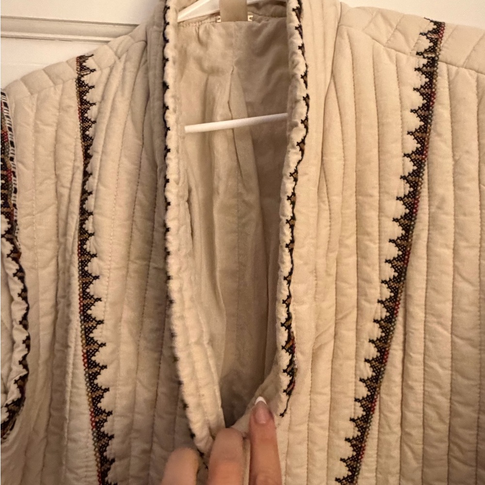 Magashino Quilt Cream Wrap Jacket - Picture 7 of 10